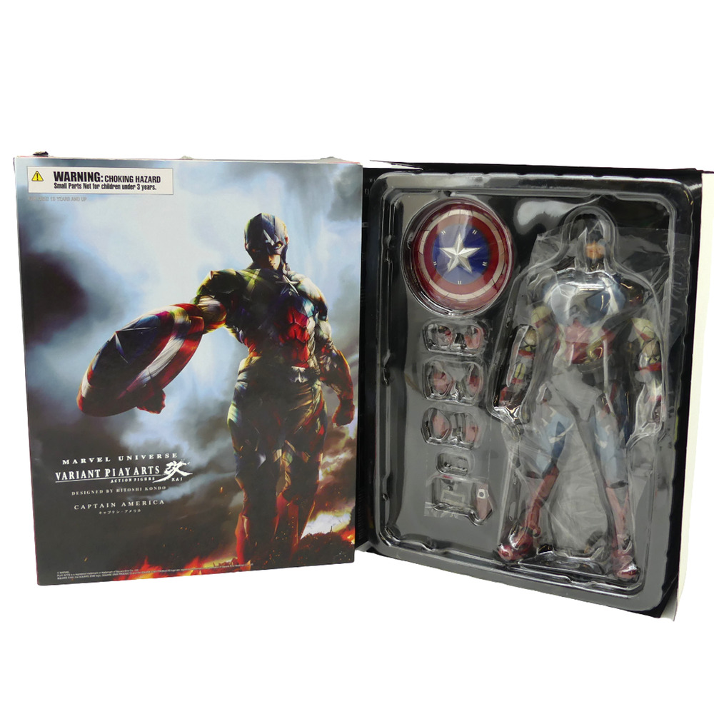 Square Enix Marvel Universe Captain America KAI Variant Play Arts Action Figure